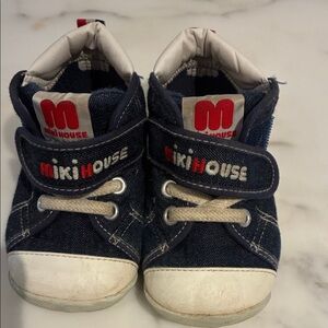 Miki House Navy Kids Sneakers